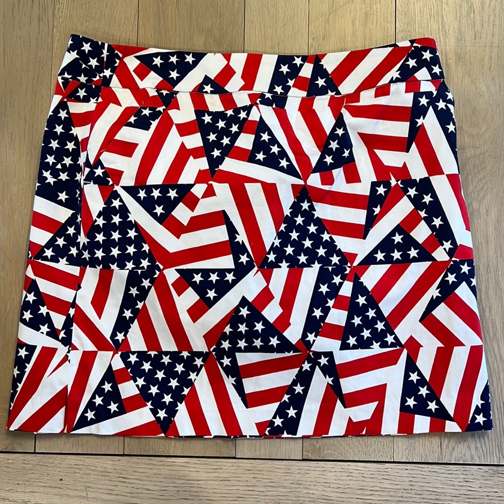 Loudmouth Womens American Flag Golf Skort size 10
